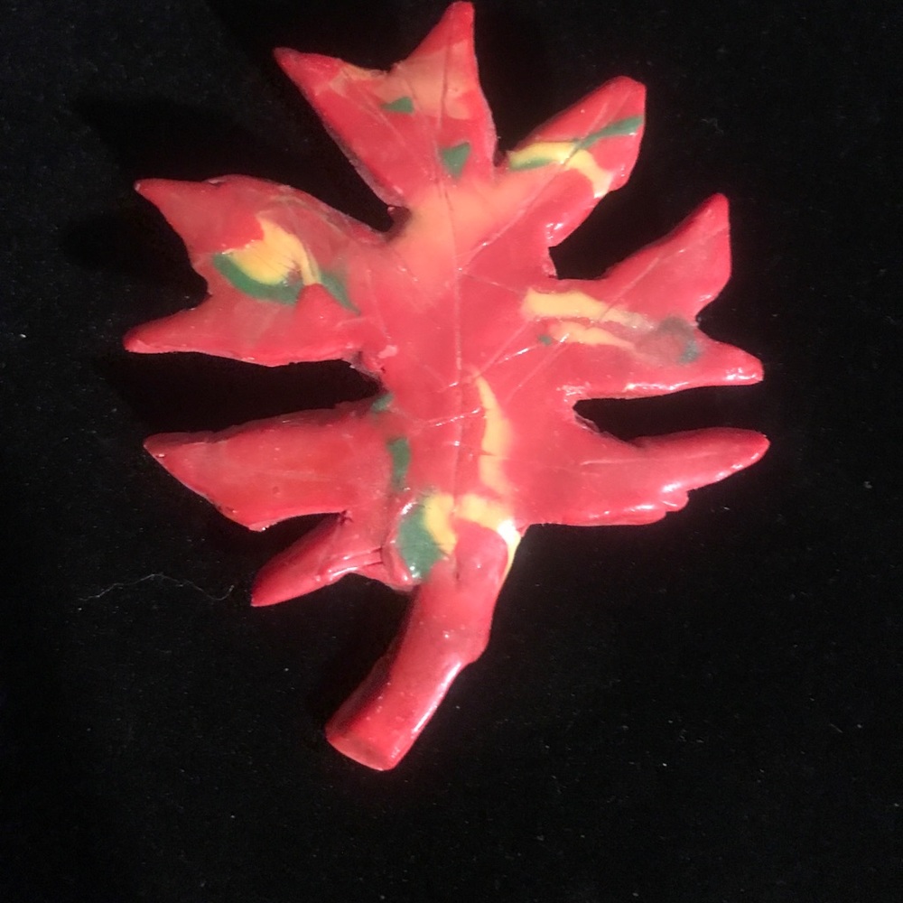 Betsey Johnson Inspired Exclusive Bohemian Handmade Leaf Brooch/Pendant/Pin